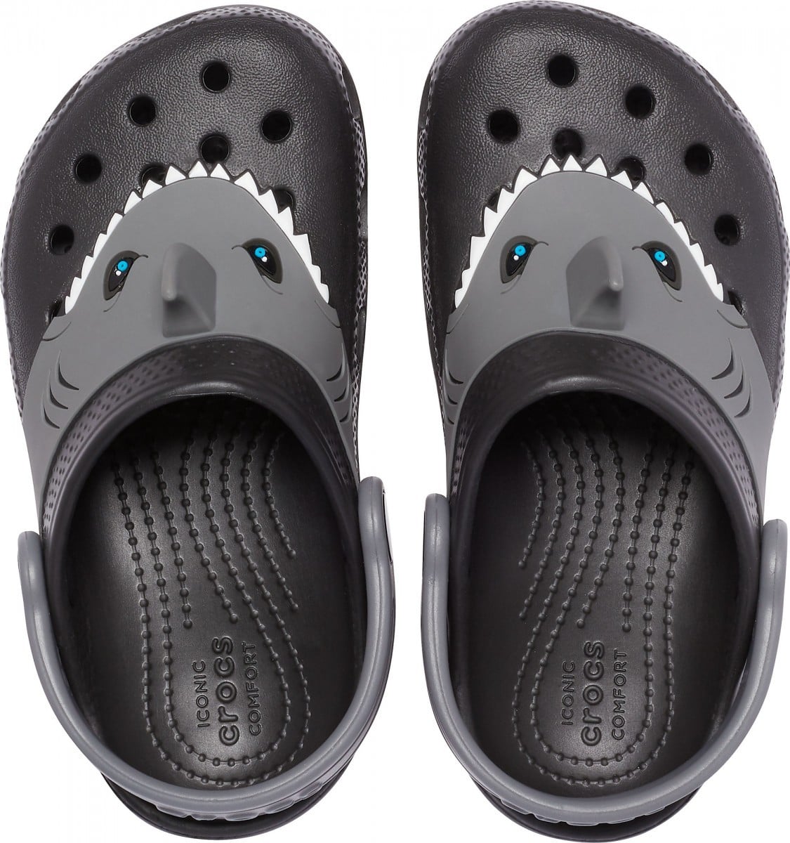 Saboți Crocs Fun Lab Classic I AM Shark Clog Negru - Black - poza 4