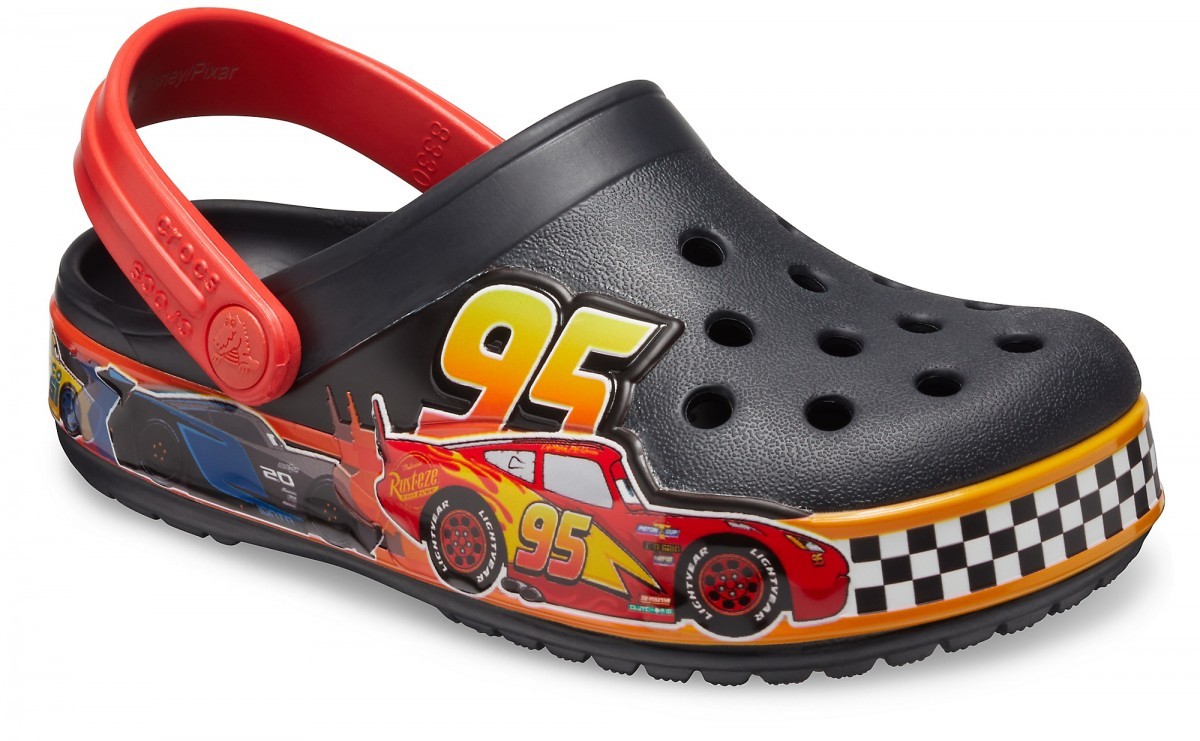 Saboti Crocs Fun Lab Disney and Pixar Cars Band Clog Negru - Black - poza 2