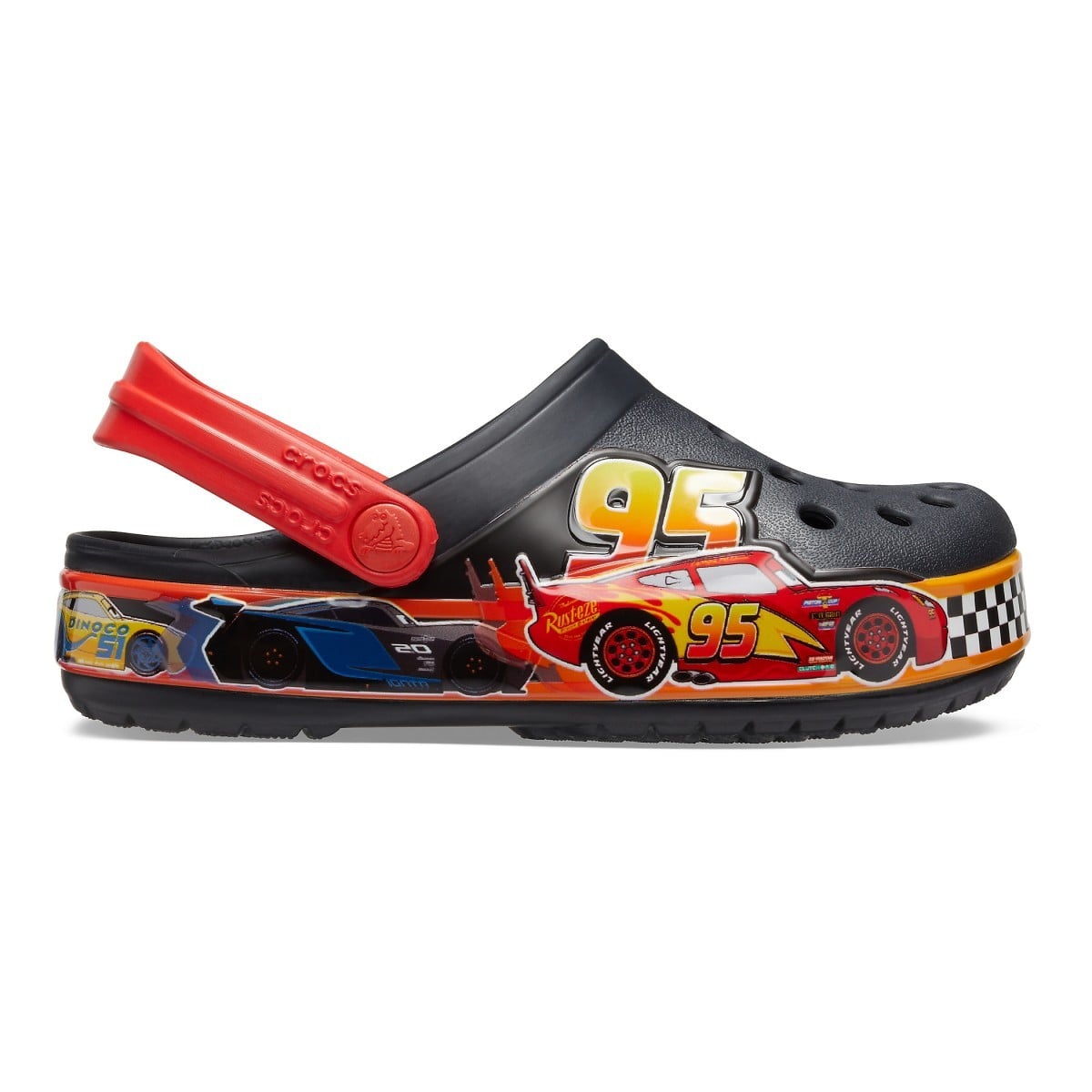 Saboti Crocs Fun Lab Disney and Pixar Cars Band Clog Negru - Black - poza 1
