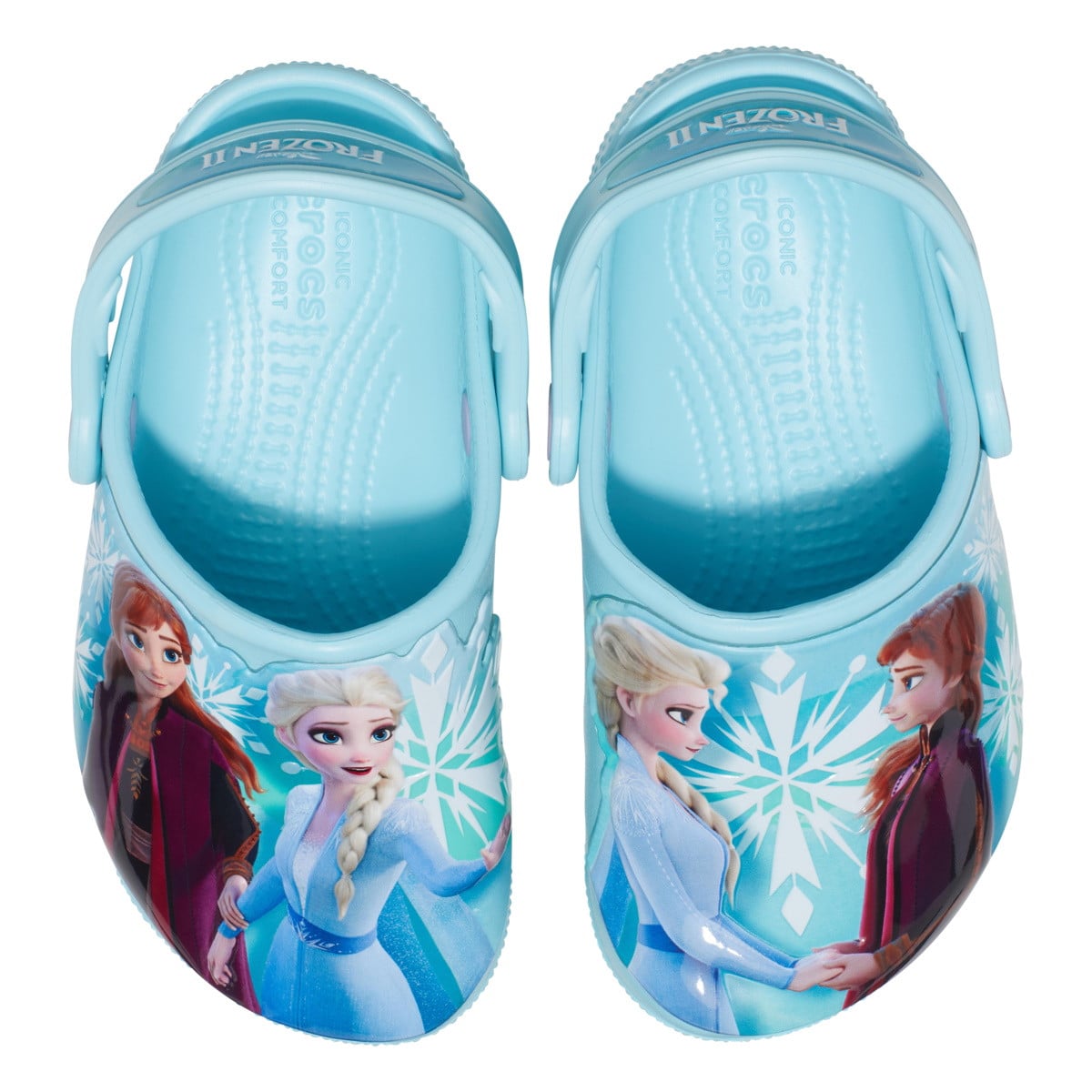 Saboti Crocs Fun Lab Disney Frozen 2 Clog Kids Albastru deschis - Ice Blue - poza 1