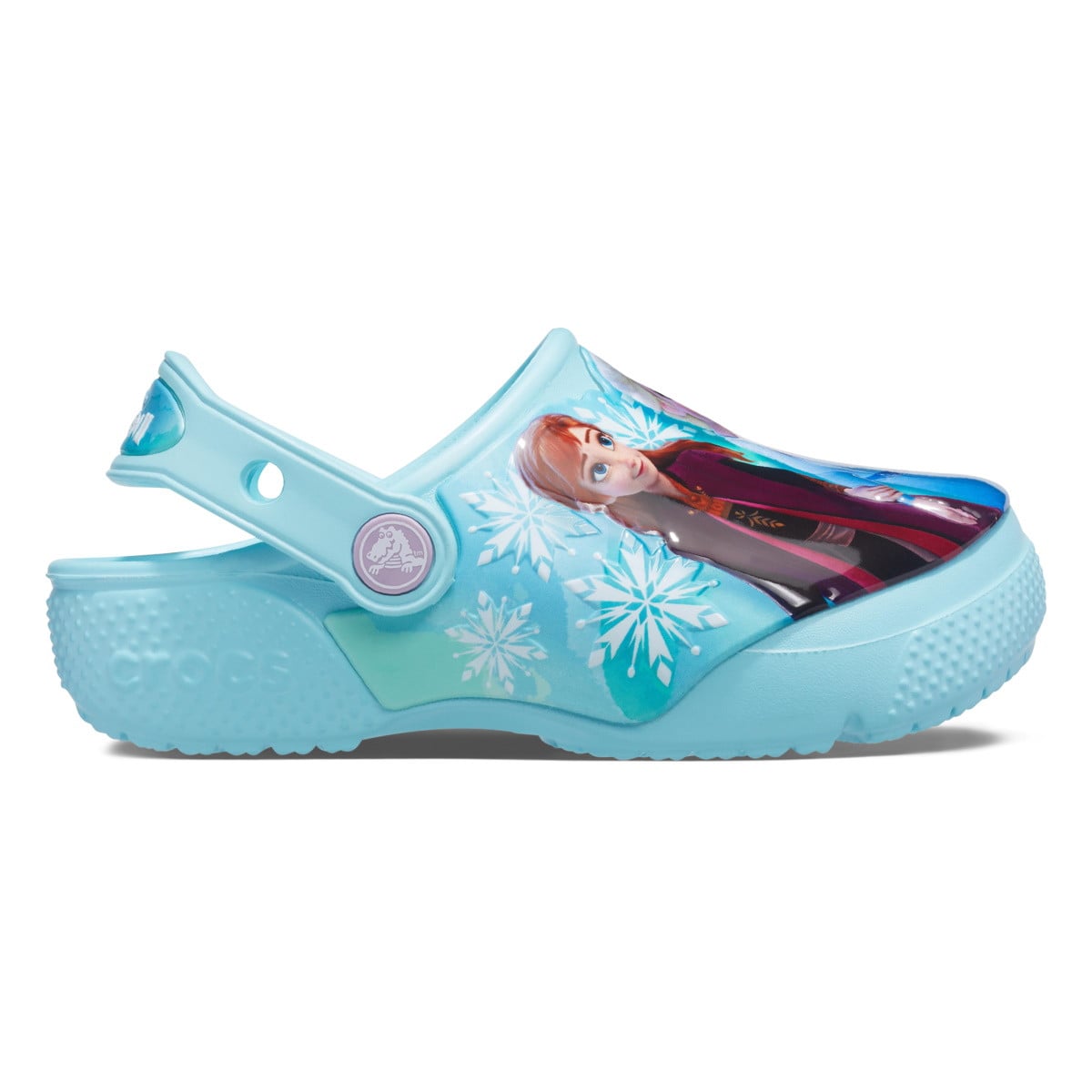 Saboti Crocs Fun Lab Disney Frozen 2 Clog Kids Albastru deschis - Ice Blue - poza 3