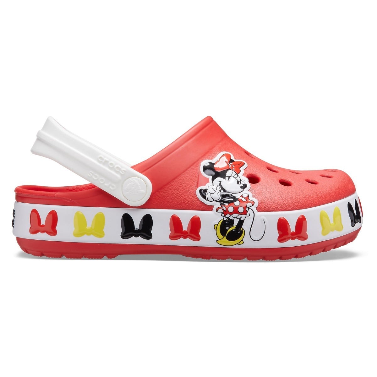 Saboți Crocs Fun Lab Disney Minnie Mouse Band Clog Rosu - Flame - poza 1