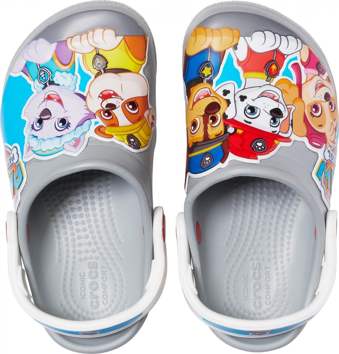 Saboți Crocs Fun Lab Paw Patrol Gri - Light Grey - poza 2