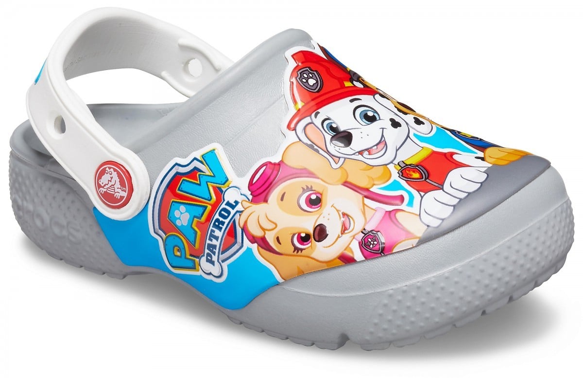 Saboți Crocs Fun Lab Paw Patrol Gri - Light Grey - poza 5