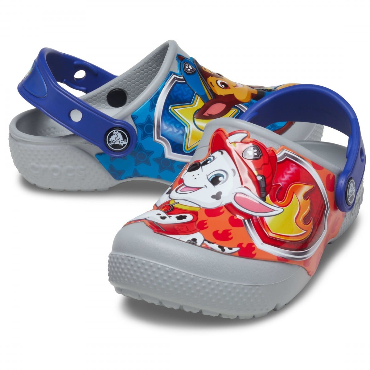 Saboti Crocs Fun Lab Paw Patrol Patch Clog Gri - Light Grey - poza 1