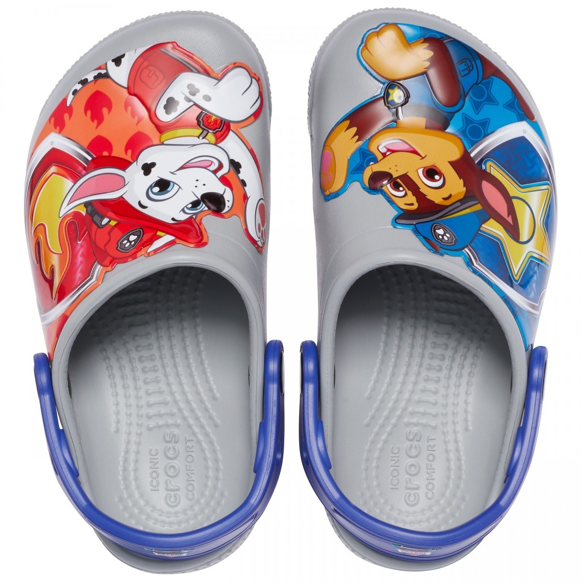 Saboti Crocs Fun Lab Paw Patrol Patch Clog Gri - Light Grey - poza 4