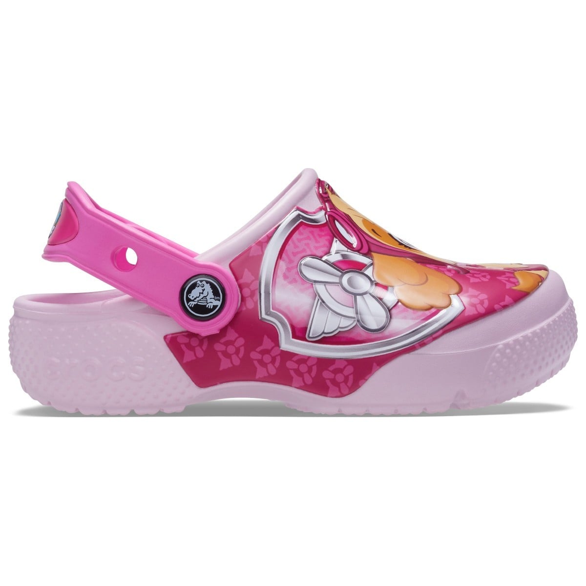 Saboti Crocs Fun Lab Paw Patrol Patch Clog Roz - Ballerina Pink - poza 3