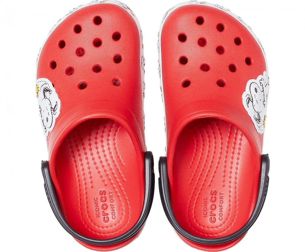 Saboti Crocs Fun Lab Snoopy Woodstock Clog Rosu - Flame - poza 3