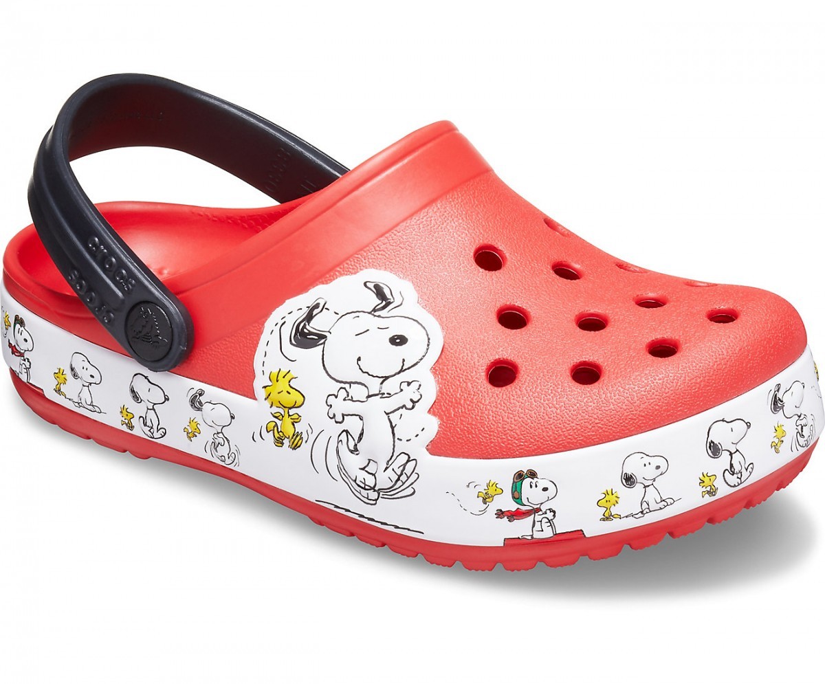 Saboti Crocs Fun Lab Snoopy Woodstock Clog Rosu - Flame - poza 2