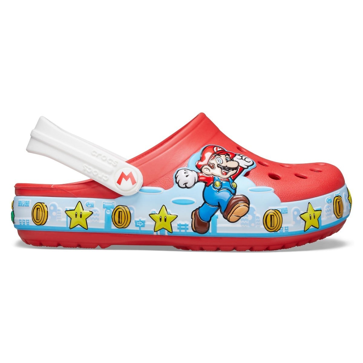 Saboți Crocs Fun Lab Super Mario Lights Clog Rosu - Flame - poza 1