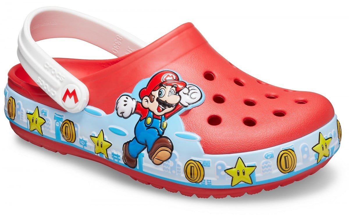Saboți Crocs Fun Lab Super Mario Lights Clog Rosu - Flame - poza 2