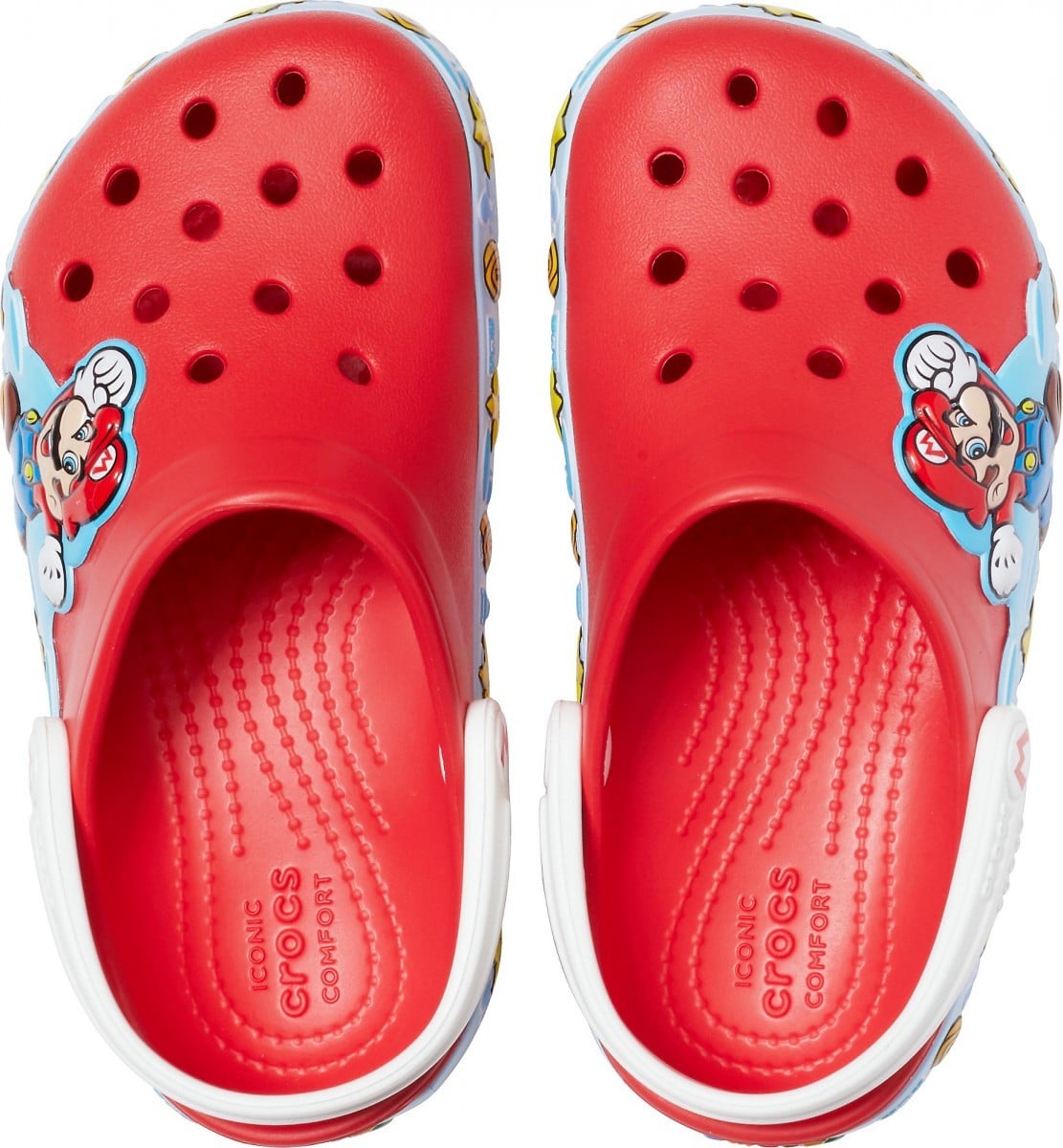 Saboți Crocs Fun Lab Super Mario Lights Clog Rosu - Flame - poza 3