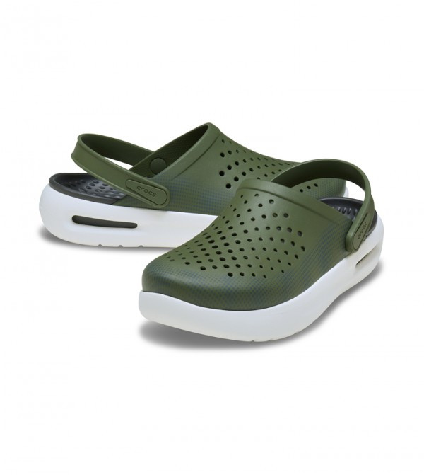 Saboti Crocs InMotion Micro Geo Clog Verde - Army Green - poza 4