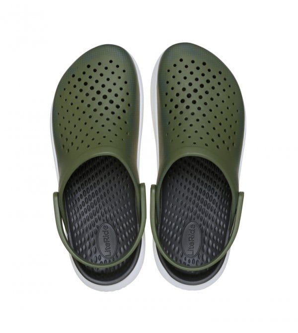 Saboti Crocs InMotion Micro Geo Clog Verde - Army Green - poza 5