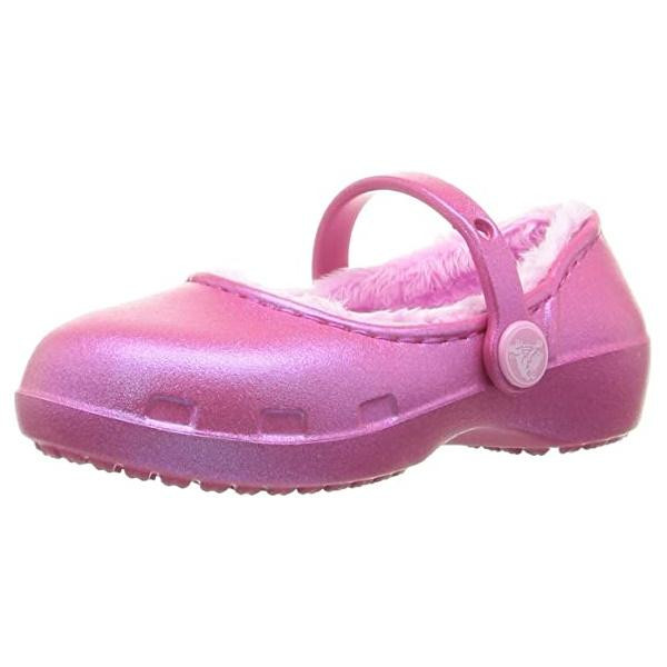 Saboti Crocs Karin Lined Clog Kids Roz - Party Pink - poza 2