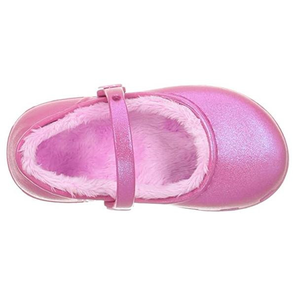 Saboti Crocs Karin Lined Clog Kids Roz - Party Pink - poza 4