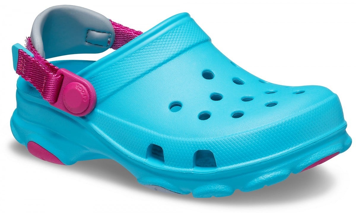 Saboți Crocs Kids' Classic All-Terrain Clog Albastru deschis - Digital Aqua - poza 2