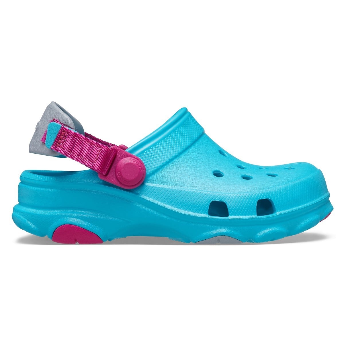 Saboți Crocs Kids' Classic All-Terrain Clog Albastru deschis - Digital Aqua - poza 1