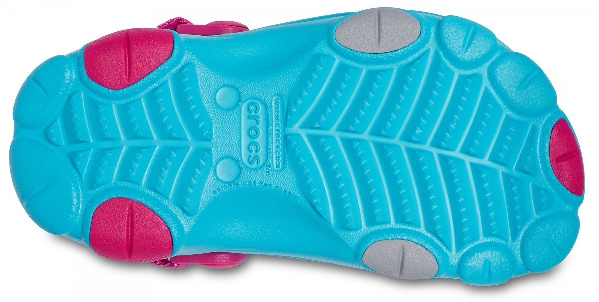 Saboți Crocs Kids' Classic All-Terrain Clog Albastru deschis - Digital Aqua - poza 4