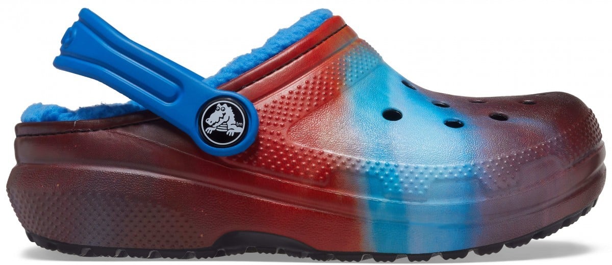 Saboți Crocs Kids' Classic Lined Out of this World Clog Albastru - Bright Cobalt - poza 1
