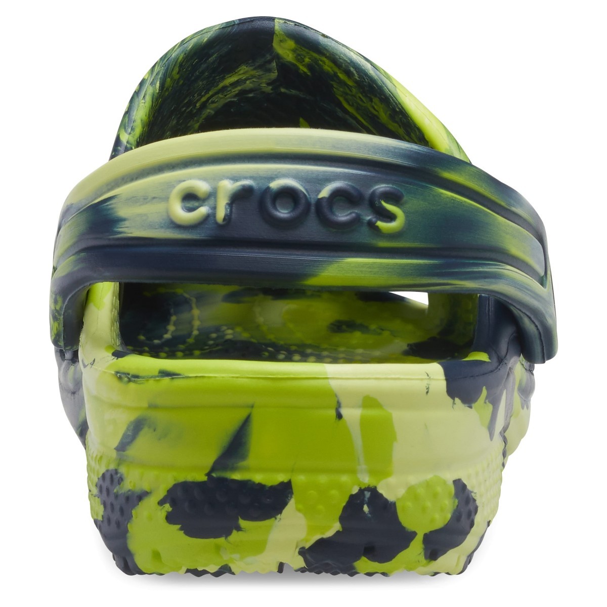 Saboți Crocs Kids' Classic Marbled Clog Albastru - Navy/Multi - poza 3