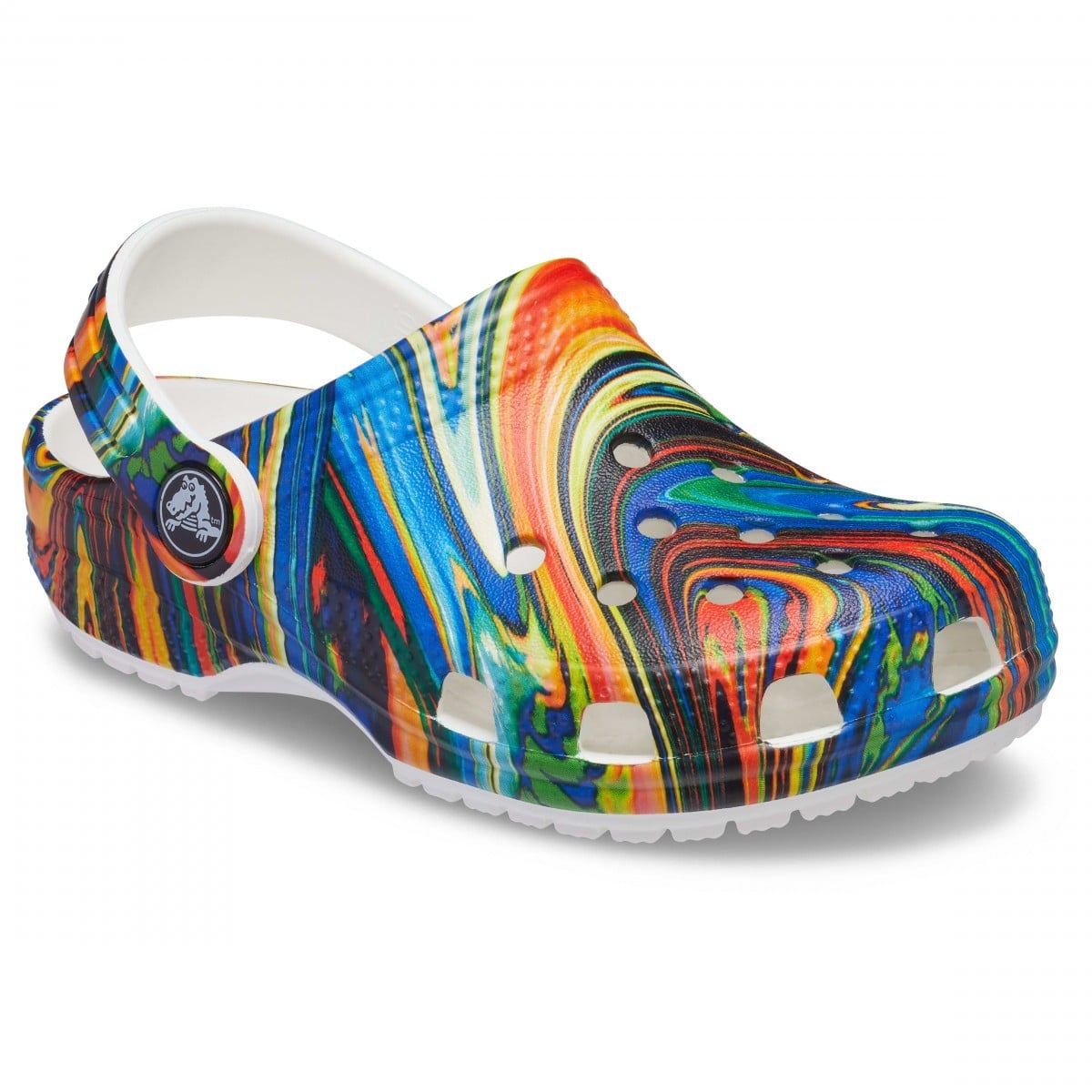 Saboți Crocs Kids' Classic Out of this World II Clog Albastru - Bright Cobalt/White - poza 3