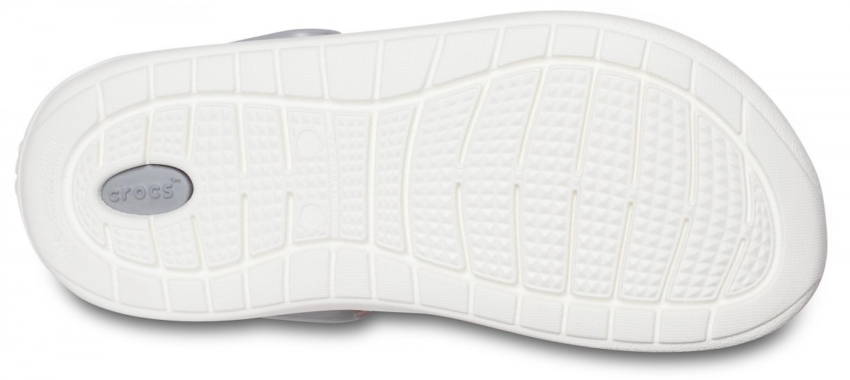 Saboti Crocs Kids' LiteRide Clog Portocaliu - Tangerine/White - poza 4