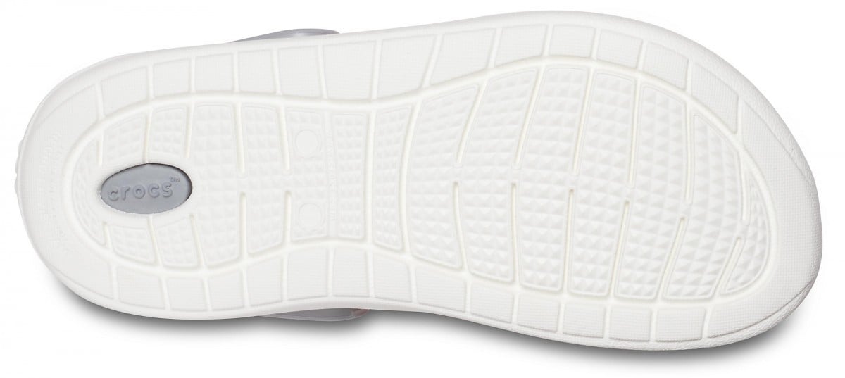 Saboti Crocs Kids' LiteRide Clog Portocaliu - Tangerine/White - poza 4