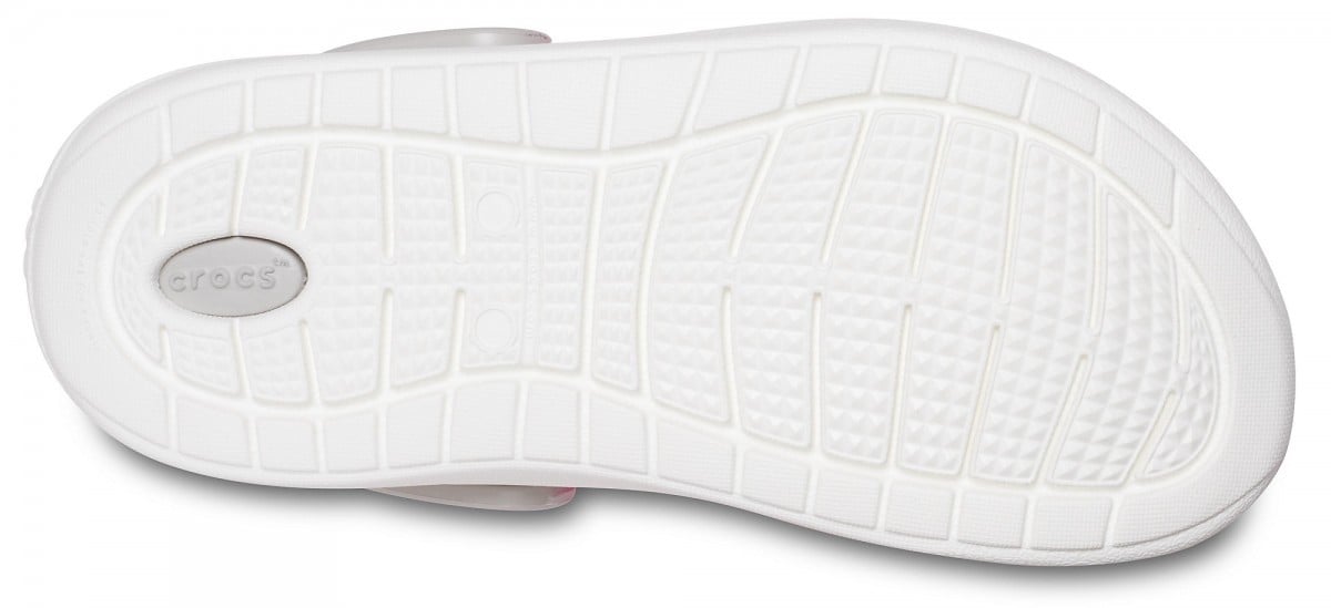 Saboti Crocs Kids' LiteRide Clog Roz - Electric Pink/White - poza 4