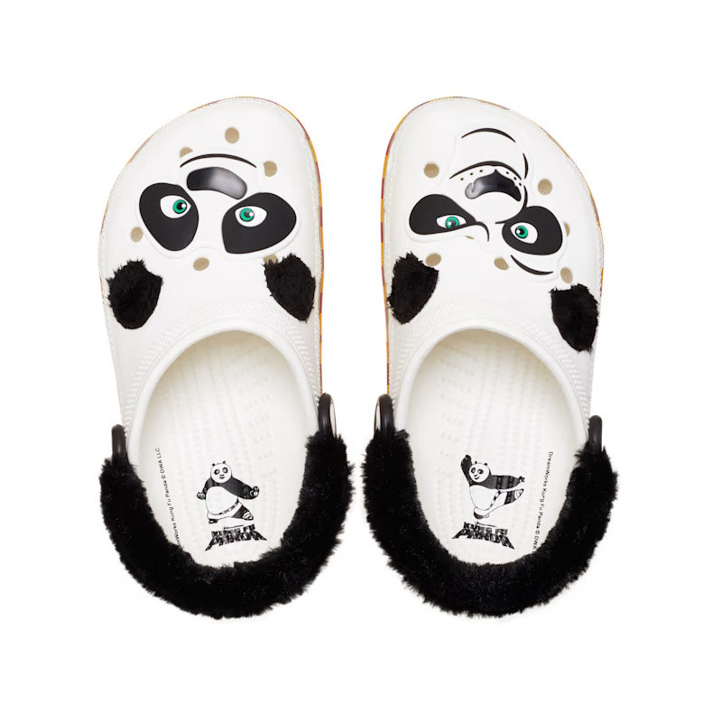 Saboti Crocs Kung Fu Panda Classic Clog Kids Alb - White - poza 1