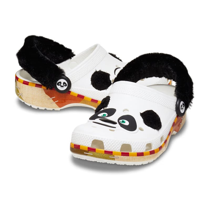 Saboti Crocs Kung Fu Panda Classic Clog Kids Alb - White - poza 2