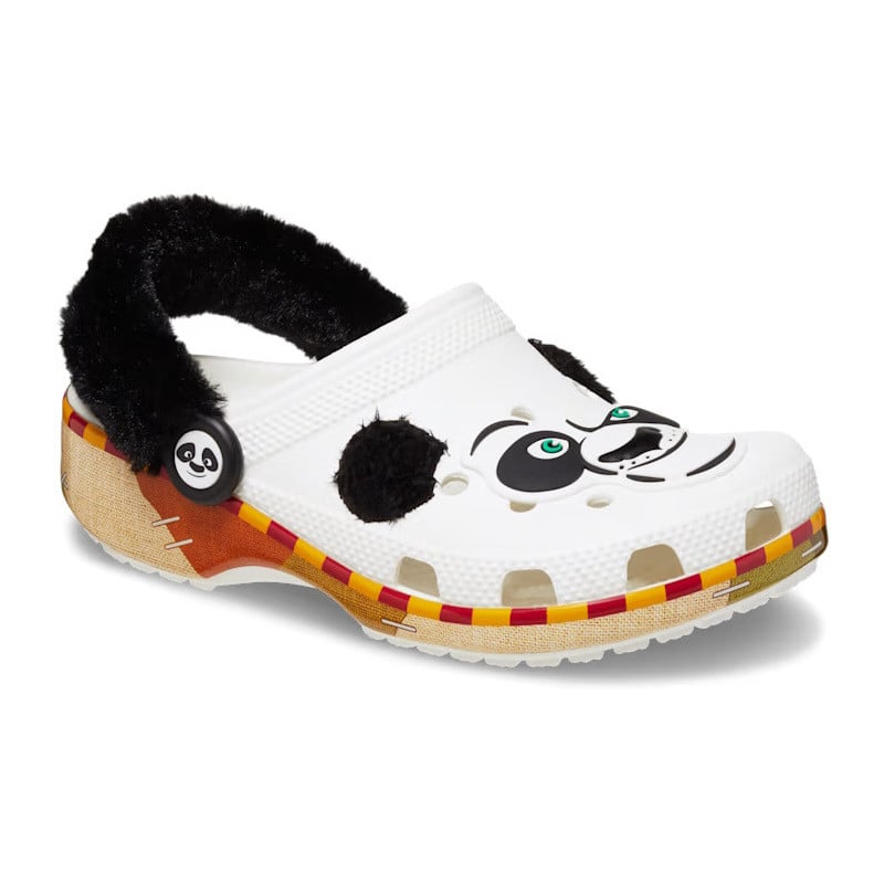 Saboti Crocs Kung Fu Panda Classic Clog Kids Alb - White - poza 4