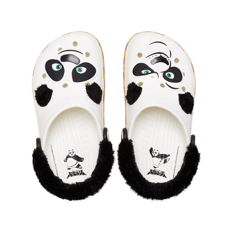 Saboti Crocs Kung Fu Panda Classic Clog Kids Alb - White - poza 1