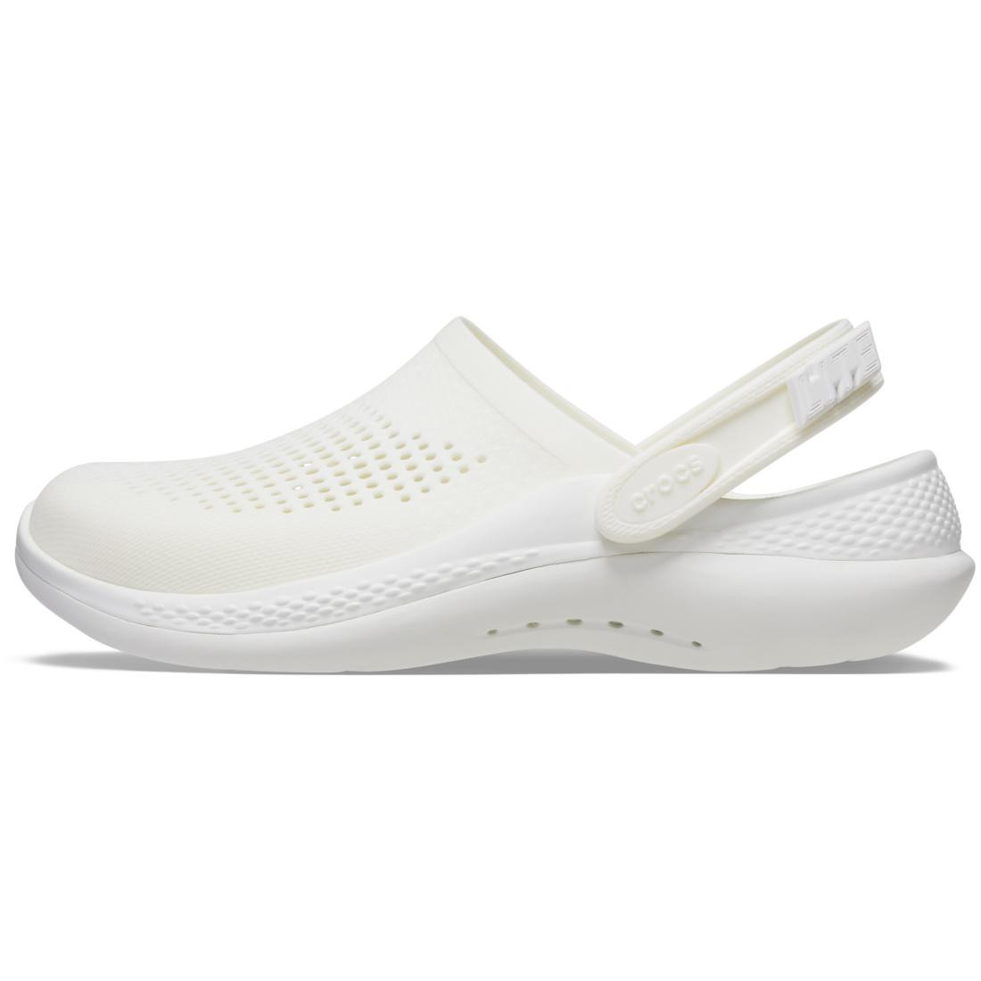 Saboti Crocs LiteRide 360 Clog Alb - Almost White/Almost White - poza 3