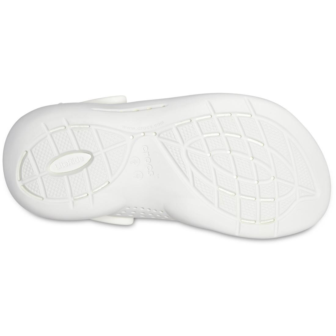 Saboti Crocs LiteRide 360 Clog Alb - Almost White/Almost White - poza 5
