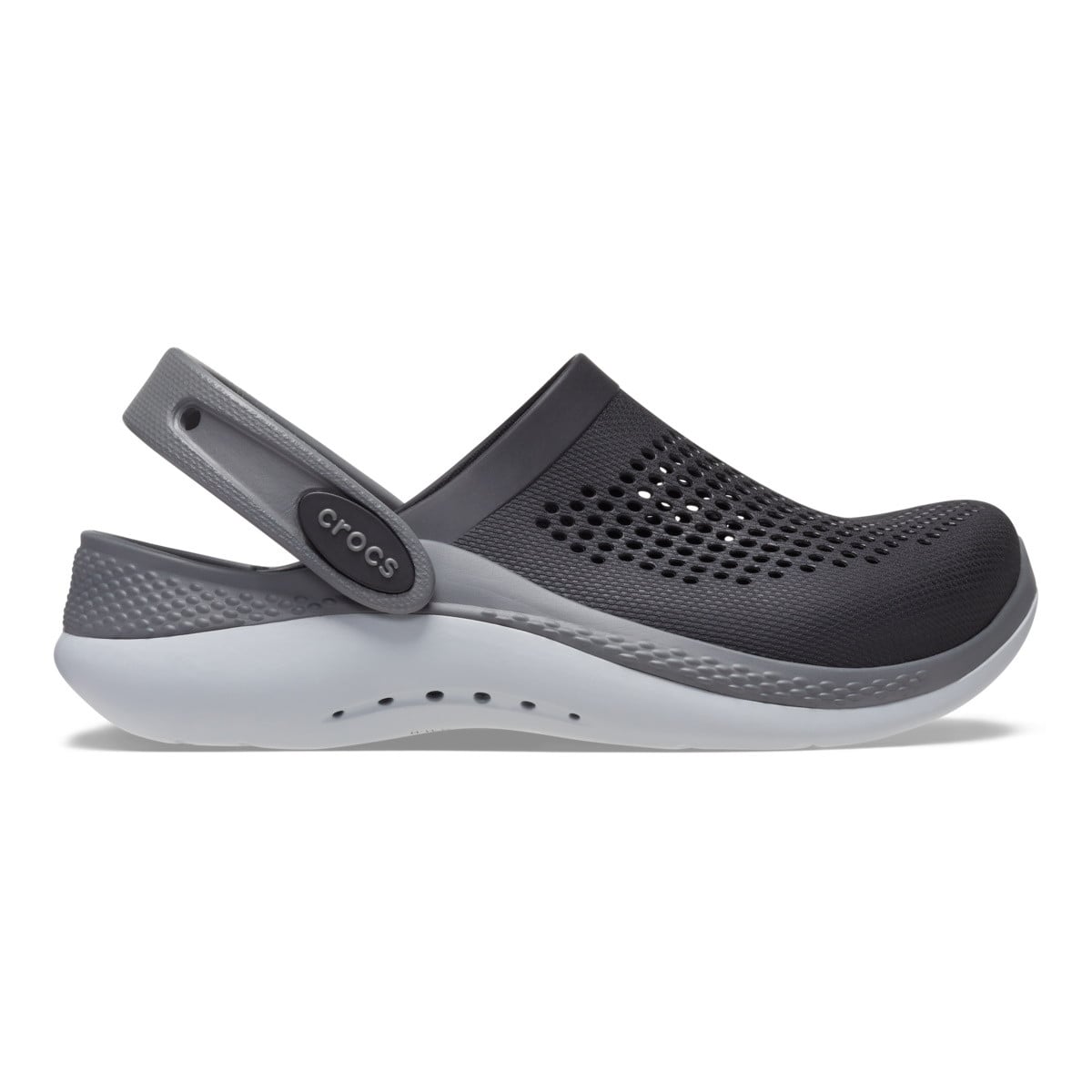 Saboți Crocs LiteRide 360 Clog Kids Negru - Black/Slate Grey - poza 1