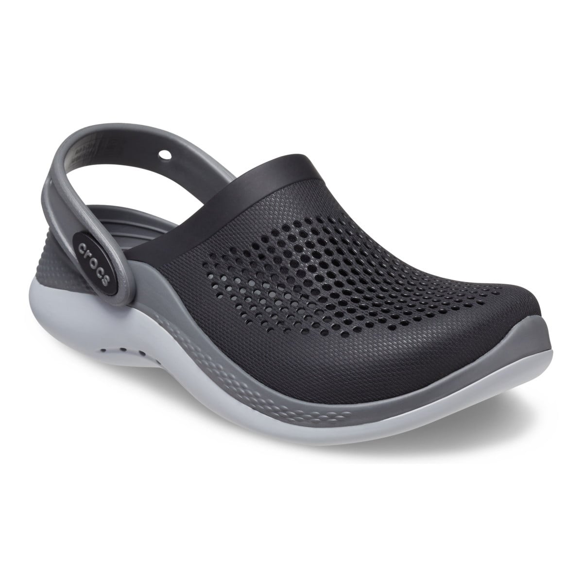 Saboți Crocs LiteRide 360 Clog Kids Negru - Black/Slate Grey - poza 2