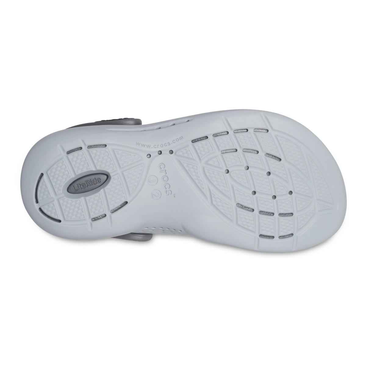 Saboți Crocs LiteRide 360 Clog Kids Negru - Black/Slate Grey - poza 5