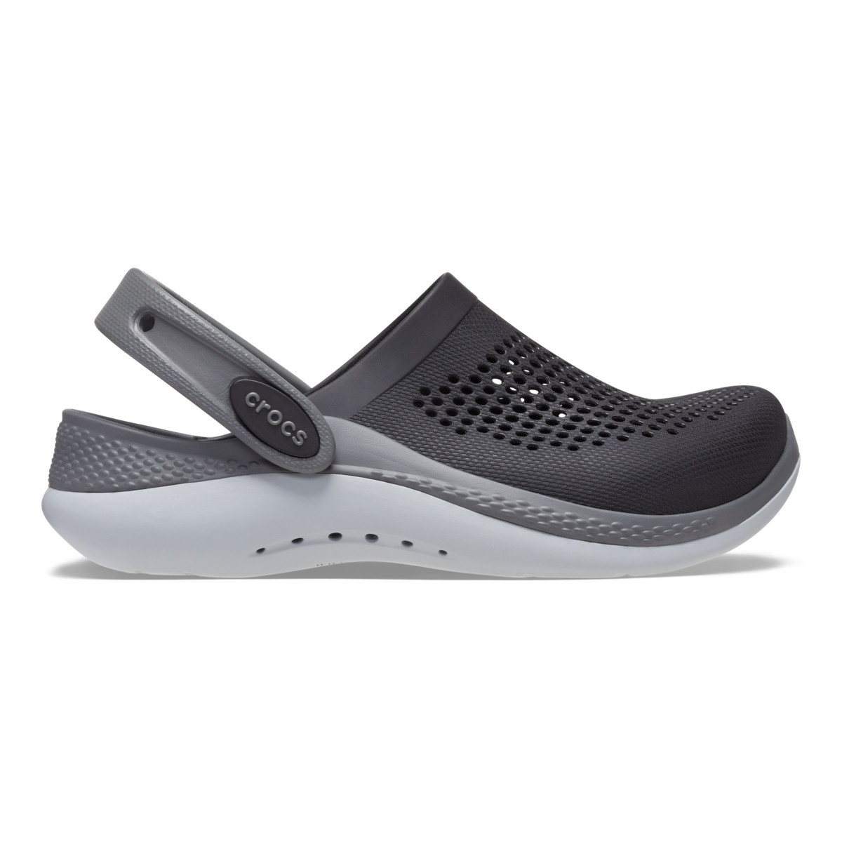 Saboți Crocs LiteRide 360 Clog Kids Negru - Black/Slate Grey - poza 1