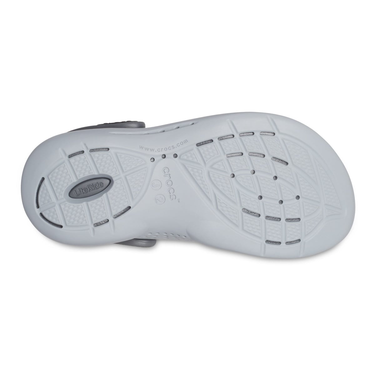 Saboți Crocs LiteRide 360 Clog Kids Negru - Black/Slate Grey - poza 5