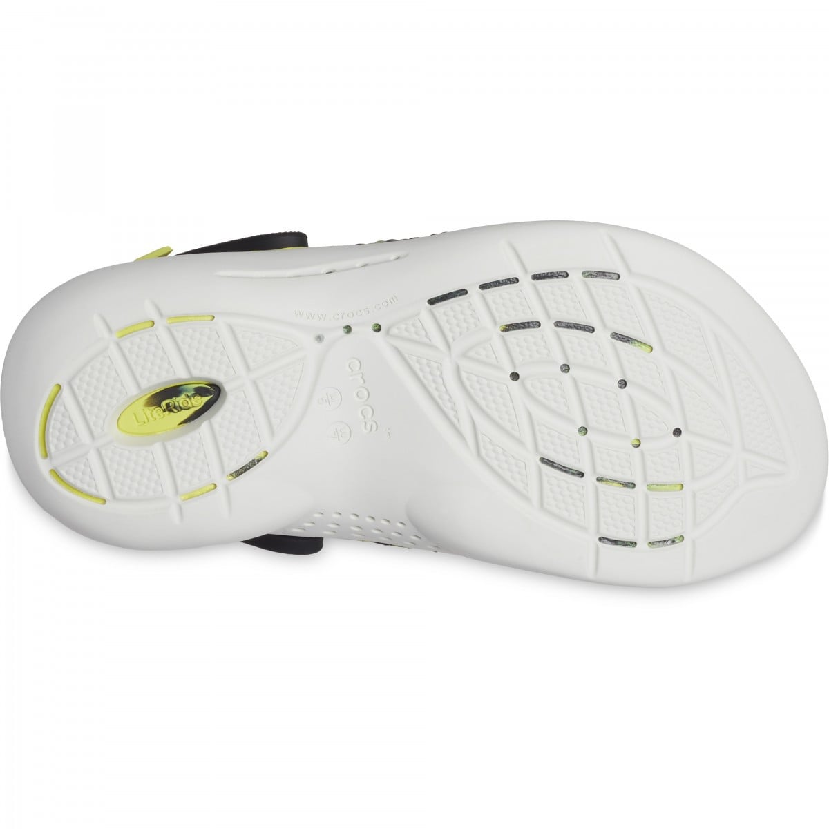 Saboti Crocs LiteRide 360 Marbled Clog Negru - Black/Citrus - poza 4