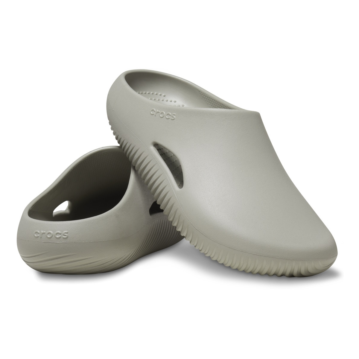Saboti Crocs Mellow Recovery Clog Gri - Elephant - poza 4