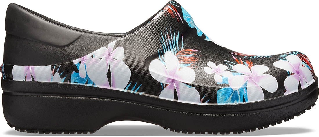 Saboti Crocs Neria Pro II Graphic Clog Negru - Tropical Floral/Black - poza 1