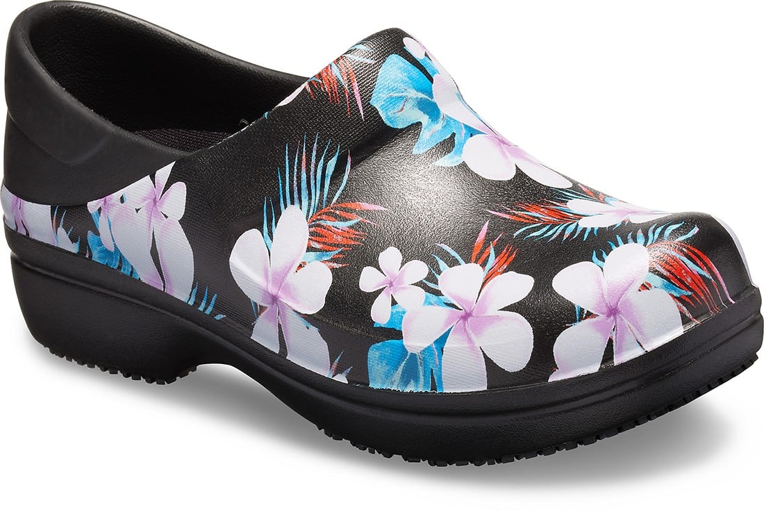 Saboti Crocs Neria Pro II Graphic Clog Negru - Tropical Floral/Black - poza 2