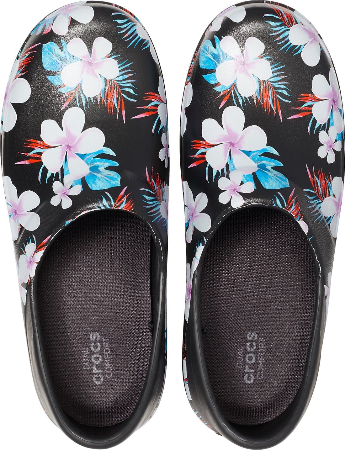 Saboti Crocs Neria Pro II Graphic Clog Negru - Tropical Floral/Black - poza 3