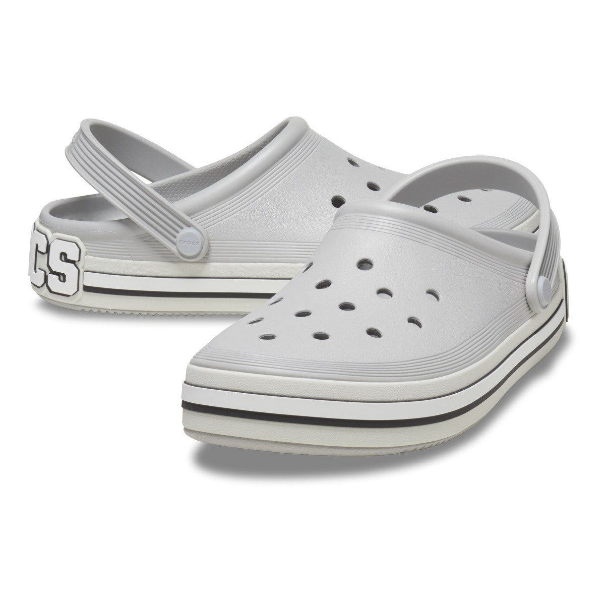 Saboti Crocs Off Court Logo Clog Gri - Atmosphere - poza 4