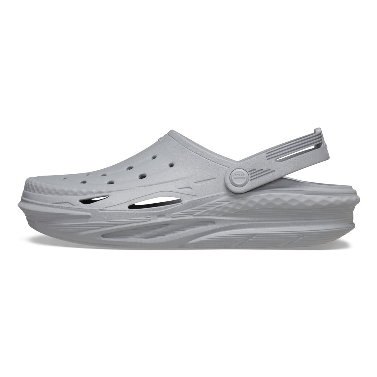 Saboti Crocs Off Grid Clog Gri - Light Grey - poza 3