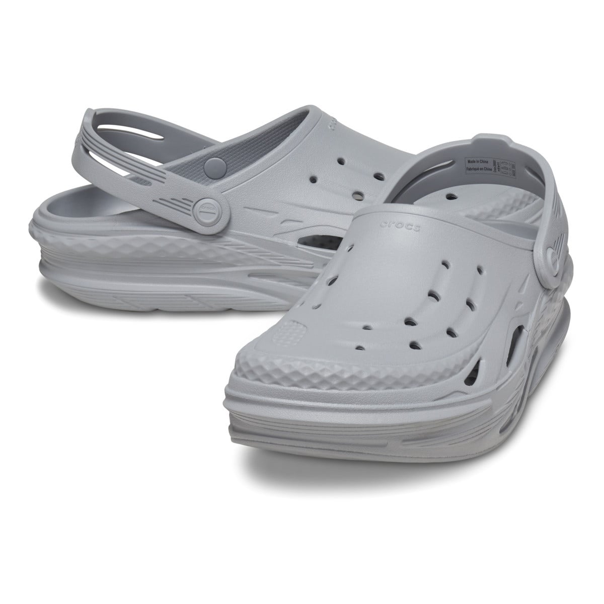Saboti Crocs Off Grid Clog Gri - Light Grey - poza 4
