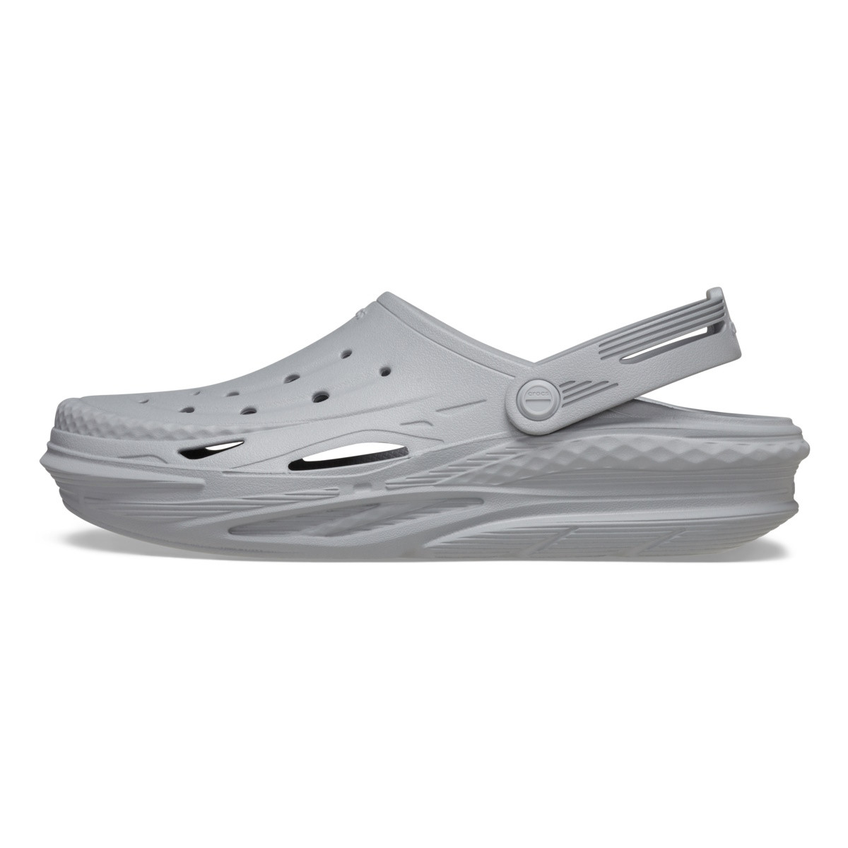 Saboti Crocs Off Grid Clog Gri - Light Grey - poza 3