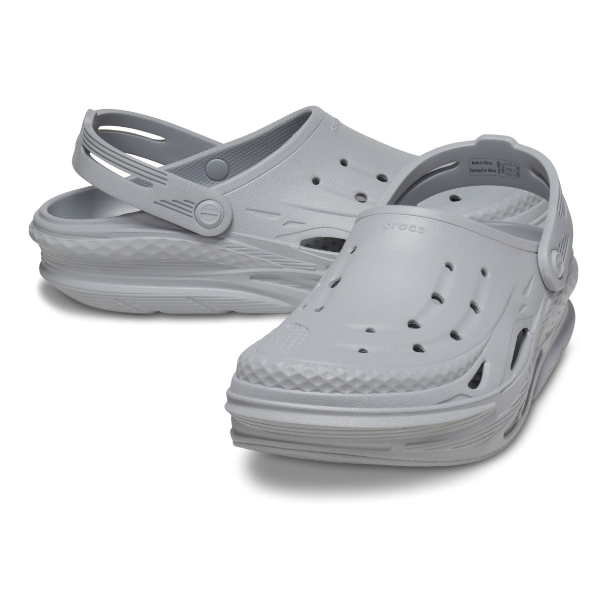 Saboti Crocs Off Grid Clog Gri - Light Grey - poza 4